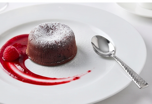 Ensemble de couverts en argent martelé, design luxueux, acier inoxydable poli miroir, pour une cuisine élégante, des mariages et une utilisation en restaurant. - Product Image 6