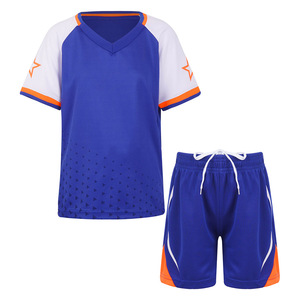 Tenue de football respirante et à séchage rapide, spécialement conçue pour les compétitions, ensemble maillot de foot bleu avec option de personnalisation - Product Image 4