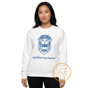 Sudadera de Forro Polar Bordada con Cuello Redondo y Corte Regular para Mujer, Personalizada al por Mayor, de la Hermandad Zeta Phi Beta, GREEK TREASURES - Product Image 4