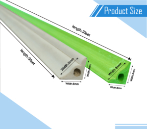 Perfil de Esquina Triangular de PVC Extruido Personalizado, Protector de Bordes de Pared de Plástico, Moldura Decorativa - Product Image 3