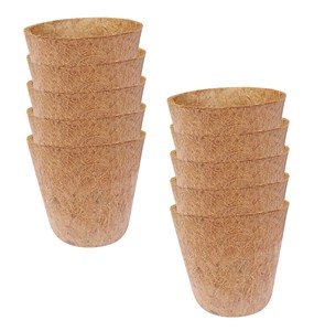Maceta de Fibra de Coco Natural - Contenedor Biodegradable para Cultivo en Viveros y Horticultura |   Fibra de Coco Natural - Product Image 3