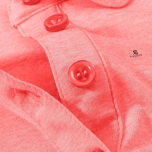 Polo de Mujer de Algodón con Patrón Liso, Manga Corta, Tejido, Casual, Transpirable, con Botones, para Verano 2026 - Product Image 5