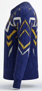 Suéter de Lujo para Hombre, Antiarrugas, de Punto Trenzado, Manga Larga, Mezcla de Lana Premium, Ropa de Punto para Invierno - Product Image 3