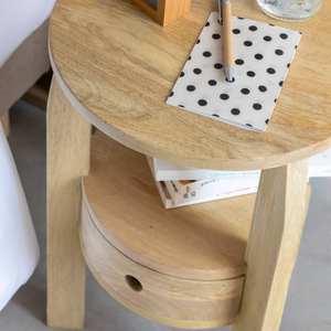 Mesita de noche Vandana Vista Arion de madera de mango - Product Image 2