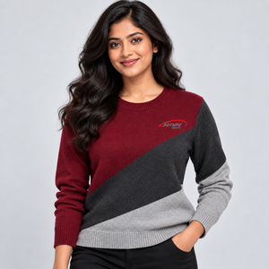 Pull pour femme de qualité supérieure avec tissu tricoté confortable, texture douce, coupe confortable, manches longues, ourlet côtelé, idéal pour le temps froid - Product Image 1