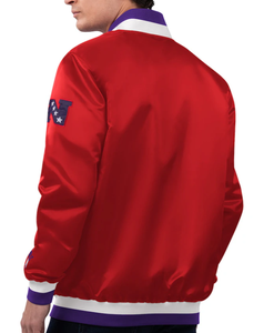 Blouson universitaire personnalisé OEM avec logo brodé sur le devant, en satin respirant et écologique, style sportif, pour le printemps - Product Image 2