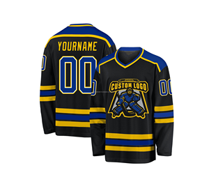 Nouveau design IRON ELEPHANT, maillot de hockey sur glace personnalisé de qualité supérieure en polyester, impression numérique, logo brodé, séchage rapide, respirant - Product Image 2