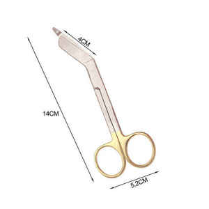 Ciseaux à pansements en acier inoxydable, ciseaux manuels pour pansements, instrument de coupe chirurgical pour clinique, hôpital, premiers secours - Product Image 5
