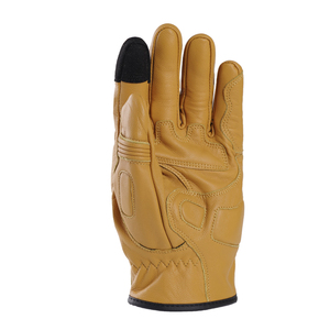 Full Finger Leather Racing Gloves With Palm Guard And Adjustable <b>Wrist</b> <b>Strap</b> For Riding Outdoor Use Unisex - Product Image 2