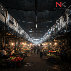 Bâche d'ombrage imprimée en toile pour marché de détail, légère, pour branding, utilisation sur stand de marché, pour le marché indien - Product Image 5