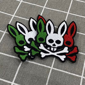 Wholesale Eco-Friendly <b>Sew</b>-<b>On</b> Embroidery Logo <b>Patch</b> Beads Sequins Custom Sizes Canvas Fabric Heat Cut Border <b>Patches</b> - Product Image 2