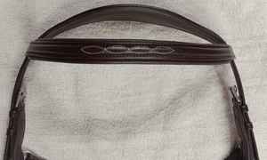 Brida de cuero Micklem: equipo de equitación cómodo, brida de cuero premium para caballo, fabricación de halter, pechera y correa para el cuello. - Product Image 5