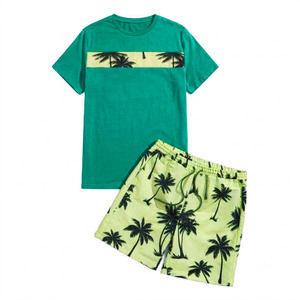 Hot Sale Product Men Summer Short Sleeve T Shirts and Shorts <b>Set</b> 2026 Summer Jogging Cotton Men <b>Twin</b> <b>Sets</b> Hot Sale Product New - Product Image 3