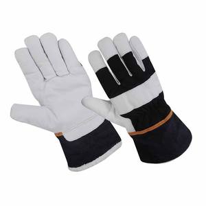 Gants de travail en cuir de buffle robustes pour la sécurité industrielle, résistants à la chaleur, pour la construction et l'entretien ménager, conformes aux normes canadiennes. - Product Image 1
