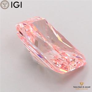 Diamante Cultivado en Laboratorio CVD, Color Rosa Intenso, Claridad VS2, Corte Radiante, con Certificado IGI, 5.01 Quilates, para Joyería Personalizada - Product Image 5