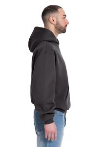 Sudadera con capucha personalizada de poliéster/algodón para hombre, sudadera de invierno antibacteriana transpirable con logotipo frontal, tela de ajuste Regular de 410G - Product Image 6