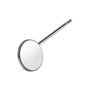 Miroir buccal à surface plane n° 3 en acier inoxydable, tête de rechange pour diagnostic dentaire 20 mm, têtes de rechange pour miroir dentaire, vente en gros - Product Image 3