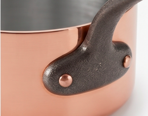 Rose Gold Polished <b>Copper</b> <b>Utensil</b> With Stainless Steel Interior And Handle Minimalist Design For Kitchen Use And Hotel Use - Product Image 2