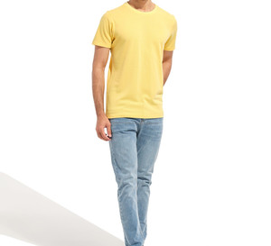 Custom Print T-shirt Mens Tee Shirt Thick Collar 100% Cotton T Shirts Heavyweight Plain Oversized Mock Neck <b>Tshirt</b> for Men - Product Image 4