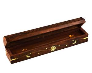 Quemador de Bakhoor o Mabkhara Decorativo con Base de Madera y Detalles de Latón para Decoración del Hogar Universal Overseas - Product Image 6