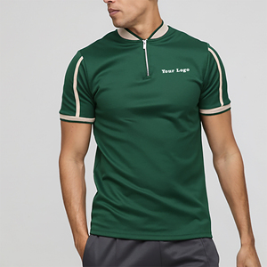 Wholesale Price Solid Casual Wear Hip Hop for Shirt for Men Plus Size Breathable <b>Classic</b> Fit Quarter-Zipper Customizable - Product Image 5