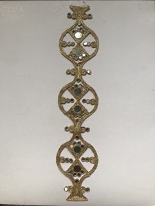 Encaje Decorativo Étnico Hecho a Mano de Organza con Bordado Floral, Cordón y Trabajo Zari, Estilo Indio de Lujo, Elegante, Tradicional y Sexy - Product Image 2