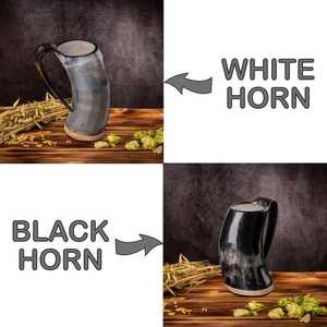 Premium Buffalo Horn Tankard Handmade Home Decor Gift Buffalo Horn <b>Mug</b> with Polished Finish Handmade Craft - Product Image 4