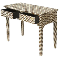 Table console Art Déco faite à la main avec incrustation d'os, design personnalisé, haute qualité, Perfect Enterprises PE-BT-0016, directement du fabricant, pour villa