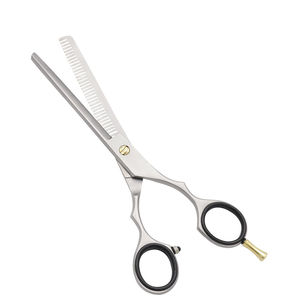 Juego de Tijeras Profesionales para Cortar el Cabello en Casa, Tijeras de Entresacar con Mango de Acero, Cuchilla de Afeitar, Estuche, Acabado Lijado, Punta de Cuchilla Afilada - Product Image 3