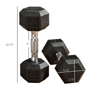 Juego de Mancuernas Hexagonales de Hierro Fundido de 5 kg a 50 kg, Antideslizantes, para Levantamiento de Pesas en Casa - Product Image 3