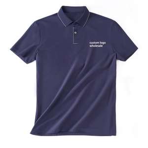 Polos de Manga Corta con Logotipo Personalizado al por Mayor, Camisetas Polo de Golf para Hombre de Secado Rápido, Elásticas en 4 Direcciones, de Poliamida y Elastano - Product Image 1