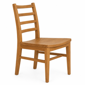 Traditional Solid <b>Wood</b> Dining Chair with <b>Ladder</b> Back and Modern Design for Home Furniture - Product Image 2