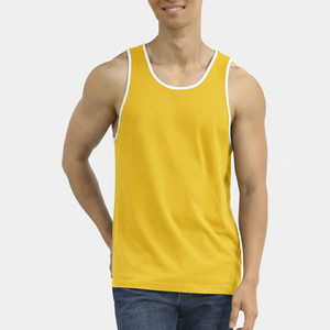Débardeur d'été sans manches personnalisé avec logo pour hommes, grande taille, pour entraînement, fitness, sport, style décontracté - Product Image 4