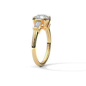 Anillo de Diamantes Cultivados en Laboratorio de Oro de 14K, Anillo de Compromiso de Oro Sólido de 18K para Mujer, Estilo Clásico, Certificado IGI, Anillo de Compromiso, Aniversario - Product Image 6