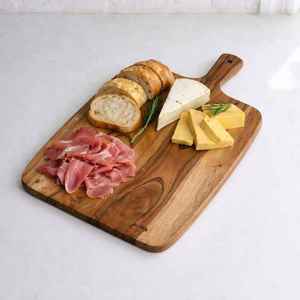 Planche à découper en bois d'acacia et de hêtre, écologique, avec poignée, résistante au lave-vaisselle, antidérapante, durable et non toxique, vente en gros - Product Image 3