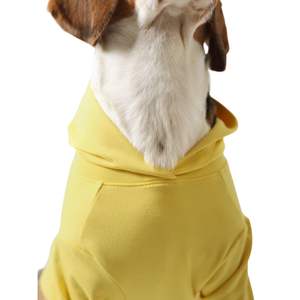 Vente en gros de sweats à capuche pour chien en coton 100% léger, lavable, pour l'hiver, avec poches, vêtements doux pour petits chiens et chats - Product Image 3