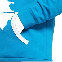 95% Polyester 5% Spandex 290 gram rahat O boyun kazak düz spor Hoodie kış için altı renk hiçbir marka moda kazak