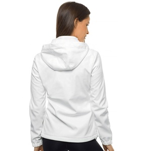 Veste softshell pour femme, couleur violette, hiver, à capuche, coupe-vent, imperméable, respirante, doublée de polaire, fermeture éclair, vêtements d'extérieur - Product Image 4