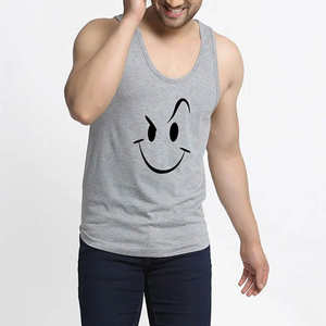 Camiseta sin mangas de algodón acanalado de alto gramaje para hombre, personalizada, para gimnasio, fitness, running, deportes y entrenamiento, de tejido de punto de secado rápido - Product Image 4