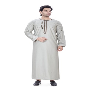 เสื้อคลุมผู้ชายแบบโอมาน AL ARAB ปักลาย/ผ้าโพลีเอสเตอร์วิสโคส ระบายอากาศได้ดี กันยับ สไตล์ตะวันออกกลาง ความยาวระดับข้อเท้า - Product Image 2