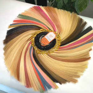 Vente chaude Fabricant 100% Extensions de Cheveux Humains Vietnamiens 35 Couleurs Couleur Anneau Swatch Échantillon - Product Image 4