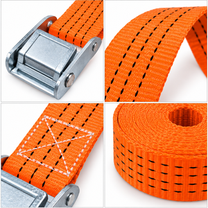 Sangle d'arrimage à boucle à came 50 mm en polyester 800 kg sans crochet pour transport de marchandises sur camion, usage intensif, fournisseur direct d'usine OEM - Product Image 3