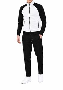 <b>Men's</b> Color Blocking Windproof Lightweight Tracksuit Full Sleeve <b>Turtleneck</b> Zipper Fly Side Pockets Regular Fit Autumn Casual - Product Image 3