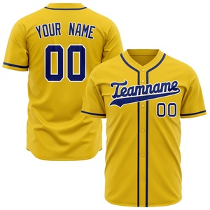 Camiseta deportiva de béisbol para hombre al por mayor OEM, uniforme de equipo de malla de poliéster disponible con impresión de logotipo personalizado, colores y tallas - Product Image 1