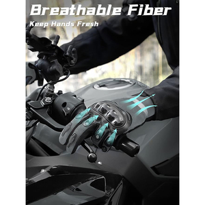 Guantes de Motocicleta Premium de Poliéster, Nailon y Poliuretano, Impermeables, con Pantalla Táctil, Dedos Completos, Antideslizantes, Unisex, para Carreras, Esquí y Deportes - Product Image 2