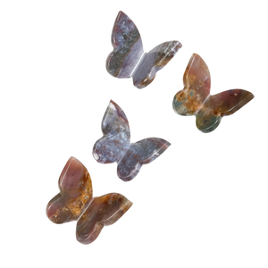 Mariposa voladora de cristal de alta calidad, jaspe imperial con alas de piedra curativa, mariposa tallada en 3D y decoración para el hogar. - Product Image 2