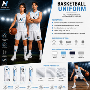 Ensemble complet d'uniformes de basketball élégants pour hommes avec maillot et short – Tenue de sport légère et durable, idéale pour les joueurs professionnels - Product Image 2