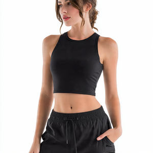 Camisetas Deportivas de Punto de Poliéster/Algodón para Mujer, de Secado Rápido, Transpirables, con Logotipo Frontal, para Verano - Product Image 6