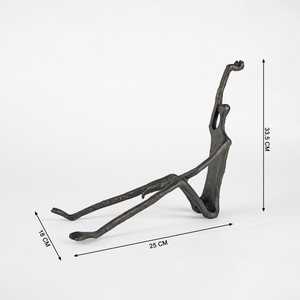 Escultura Moderna de Aluminio Negro, Figura Humana Abstracta Tallada, Decoración de Mesa para Hogar, Cafetería, Restaurante, Regalo de Inauguración, DIY - Product Image 2