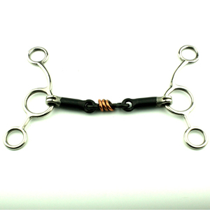 Bocados para Caballos de Acero Inoxidable de Alta Calidad, Enrollados en Alambre de Cobre, con Boquilla de Hierro Dulce de Tres Piezas - Product Image 3